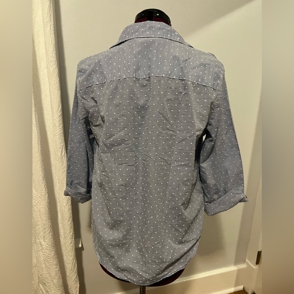 Anne Klein Button Dawn Front Tie Blouse Size Large. - Picture 2 of 3